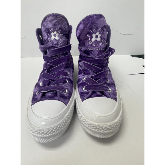 Converse Chuck 70 High x Golf Le Fleur Quilted Velvet Tillandsia Purple